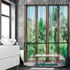 Natural Forest Landscape Shower Curtain 3D Printed Scenery Waterproof Polyester Bath Curtain Home Decor Bathroom Curtain