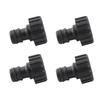 10Pcs Plastic Hose Connector Black Hose Adapter Durable Stable Hose Connector Outdoor Cleaning