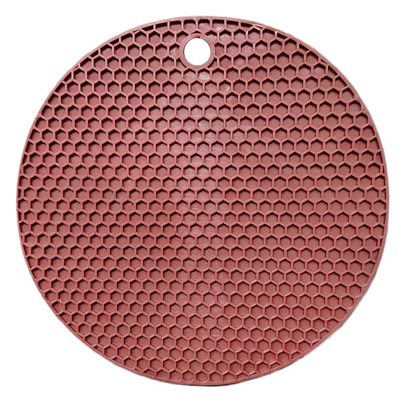 

1 шт. силиконовый коврик против ожогов, подставка для кастрюль, защита кухонной столешницы, термостойкий противоскользящий круглый силиконовый коврик