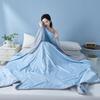Cool Silk Summer Quilt: Air Conditioning-Ready, Ice Silk, Machine Washable, Solid Color Throw Blanket