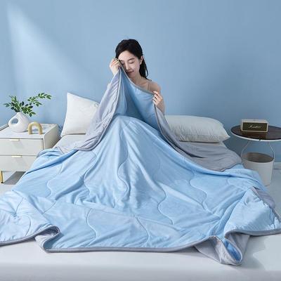 Cool Silk Summer Quilt: Air Conditioning-Ready, Ice Silk, Machine Washable, Solid Color Throw Blanket