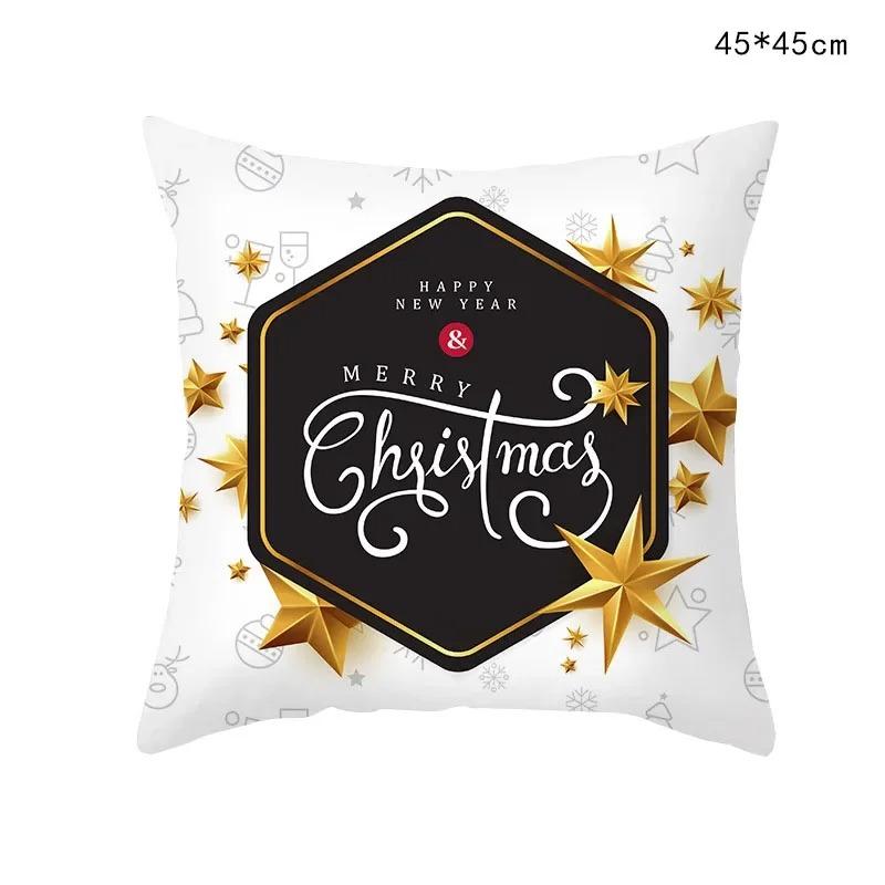 

Наволочки с рождественской тематикой Аксессуары для автомобиля Офис Санта-Клаус Гостиная Диван Домашние наволочки 40x40cm