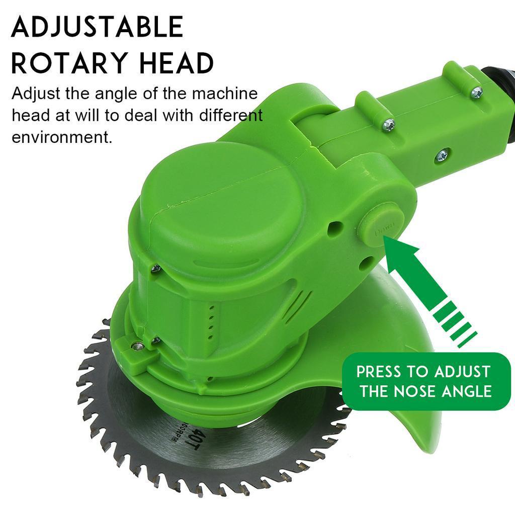 88V 1000W Cordless Grass Trimmer Electric Lawn Mower with 22980mAh Li-ion Battery Auto Release Garden Tool EU Plug