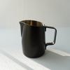 FUN COFFEE Milk Pitcher, Latte Art Milk Frothing PitcherJug, Espresso Coffee, 15 oz (450ml), Black (co-0008)