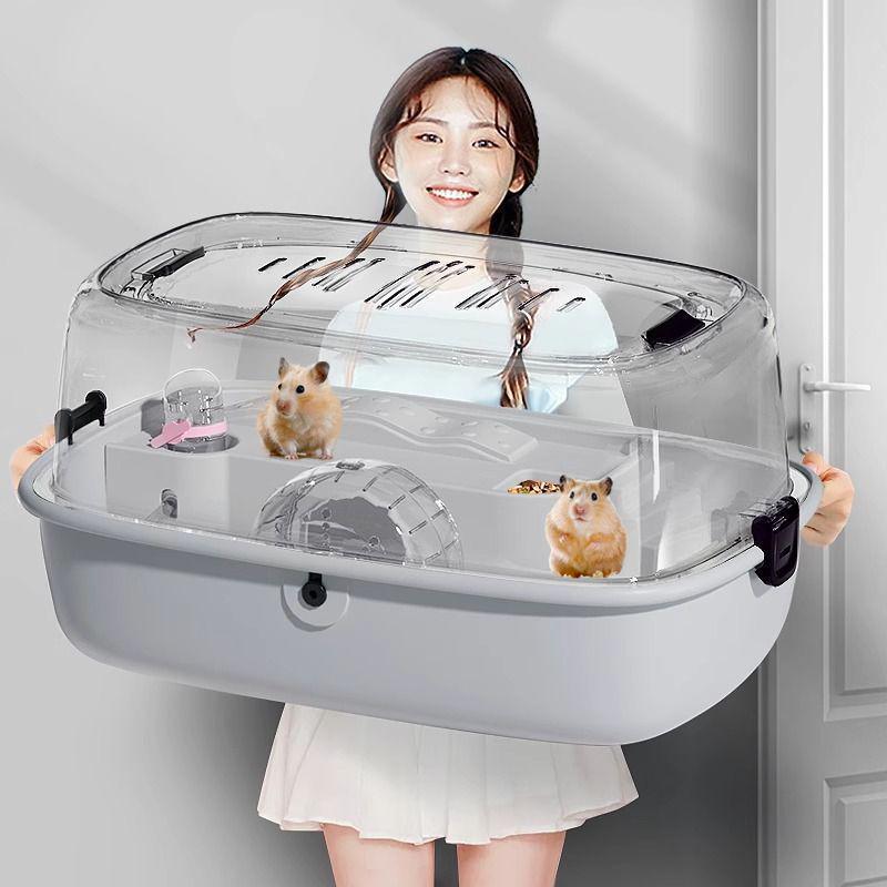 Golden Bear Luxus Acryl Hamster Villa - Extra Großer Anfängerkäfig