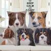 Handbemaltes Hunde Poster Kissenbezug Berner Sennenhund English Springer Spaniel Border Collie Australian Shepherd Druck Kissenhülle