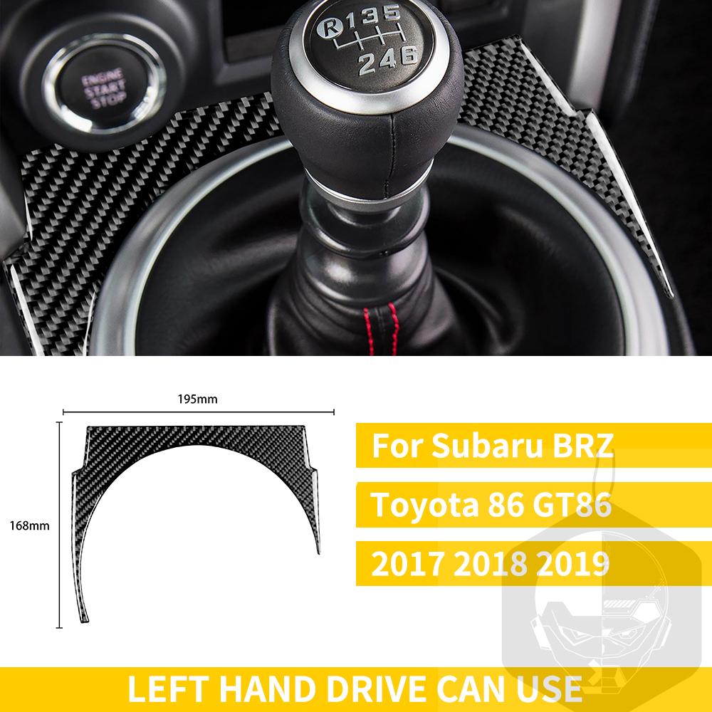 Pro Subaru BRZ Toyota 86 GT86 2017 2018 2019 Carbon Fiber Car příslušenství Držák řadicí páky Obložení klimatizace