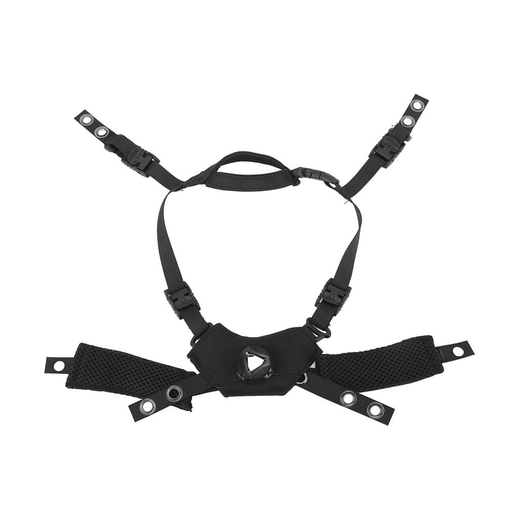 Helmet Lining Set Nylon Sponge Helmet Pads Chin Strap Replacement for ACH for MICH for Wendy for FMA for EXF Helmets Black Sponge
