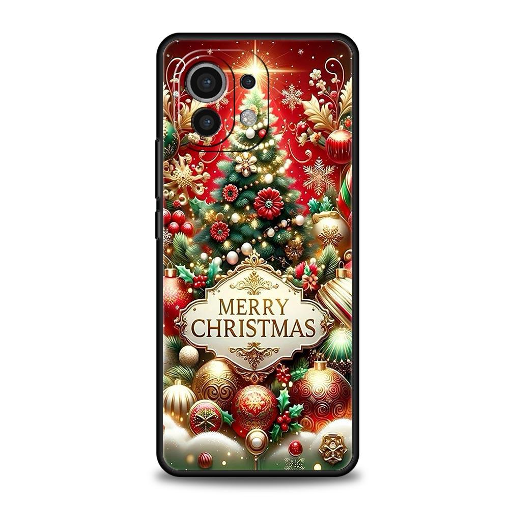 Frohe Weihnachten Handyhülle Cover für Xiaomi Mi 17 Pro Max 15 14 13 12 11 Ultra 15T 14T 13T 12T 11T Pro Lite Weiche TPU Schale Capas