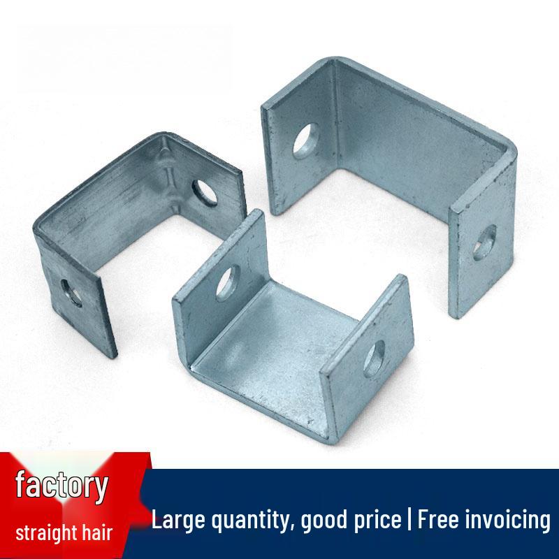 Galvanized Steel Ceiling Connector Bracket with Adjustable U-Channel and Eye Bolt