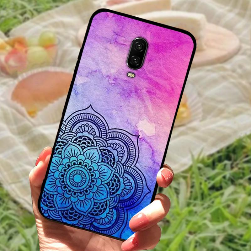 For Oneplus 6T Case Silicone Soft TPU Phone Cover For One Plus 6 6T Case Bumper For Oneplus 6 6 T Capa Mabrle Fashion Coques