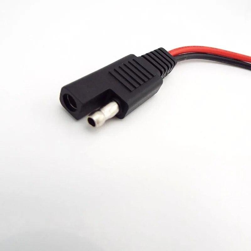 10CM SAE Male Female Solar Battery Cable 18AWG Power Supply Plug Extension Connector Wire for DIY Automotive  Wire SAE Cable