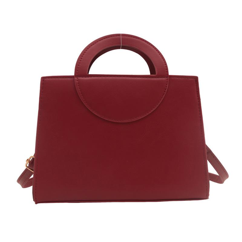 Simple and fashionable handbag bag women's 2024 new summer simple shoulder bag fashionable small square bag casual messenger bag