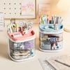 Kawaii Desktop Pen Holder Large-capacity Cute Stationery Storage Box Creative Cartoon Pencil Holder Ins Desk Accessory Storage