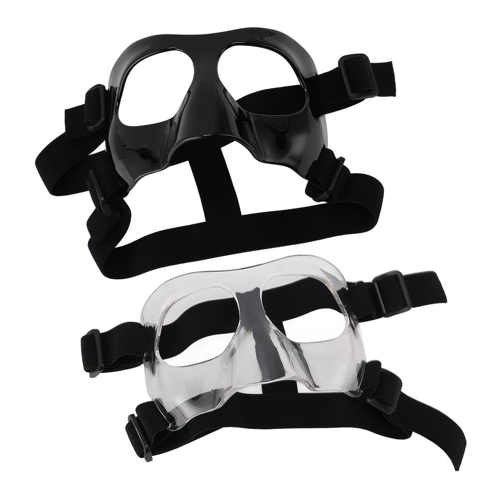 Sports Nose Guard Adjustable Clear Visibility Broken Nose Face Guard for Basketball Baseball Footbal