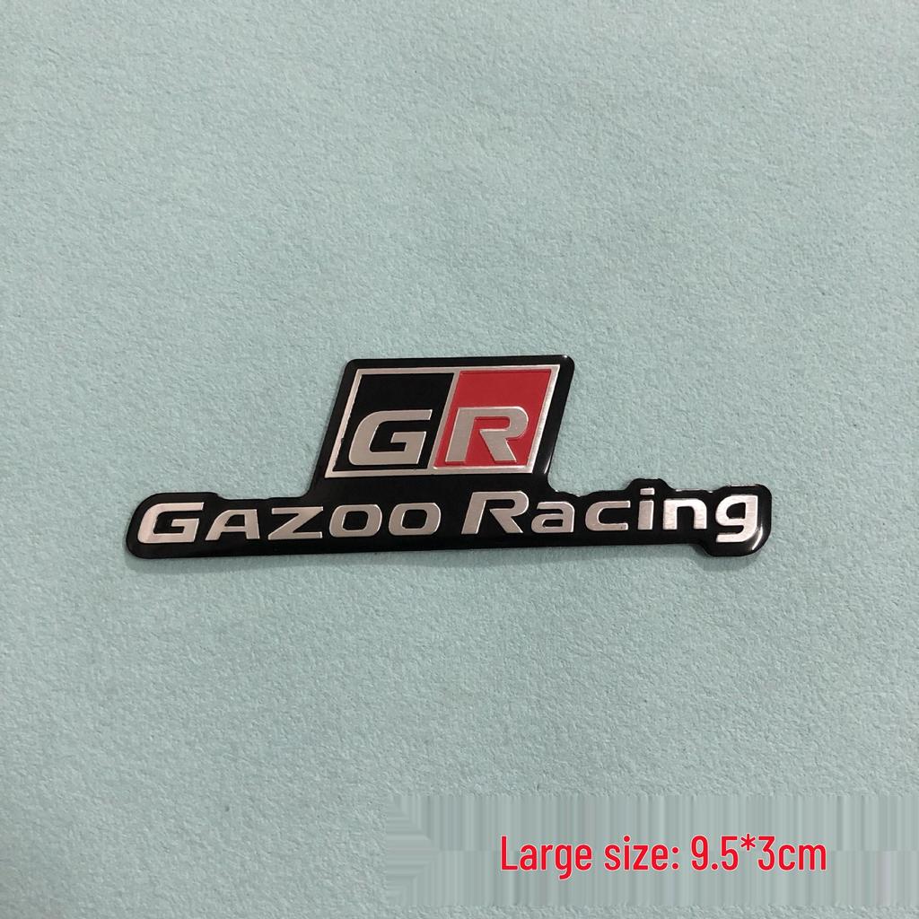 Toyota GAZOO Racing Metallaufkleber-Set: Lenkrad-, Seiten- und Dekorationsaufkleber mit GR-Logo