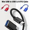 Fast Speed Mini USB OTG Cable Male to Female Mini-B 5Pin to USB 3.0 for Samsung Galaxy
