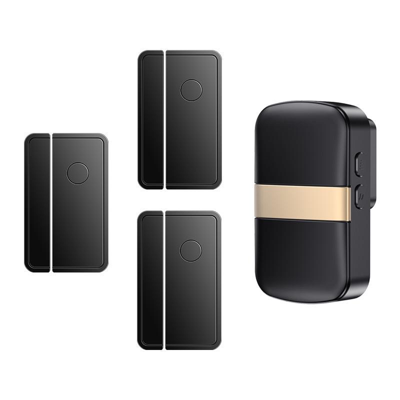 Fridge & Freezer Door Sensor Alarm with Voice Alert and Anti-Theft Bell чёрный