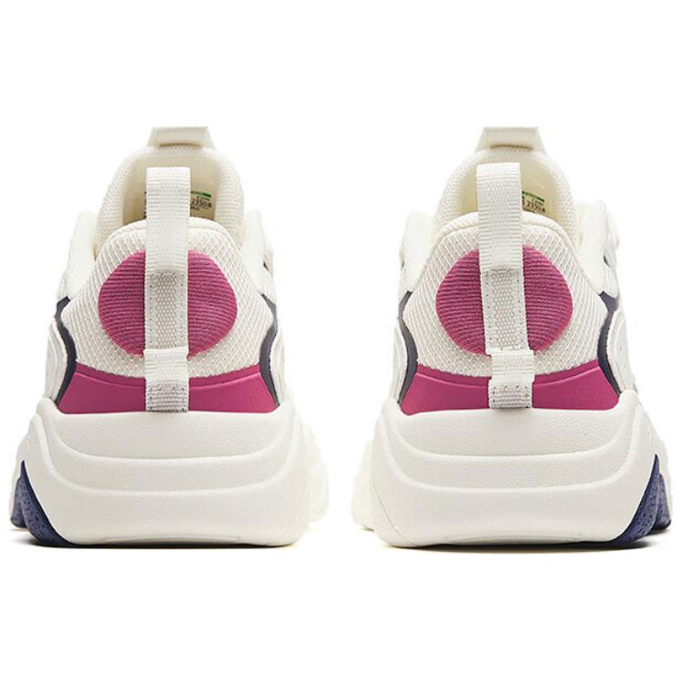 Anta Lightweight Non-Slip Low-Top Skate Shoes Women Sneaker White Purple 122428854-2