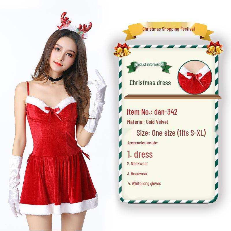2023 Weihnachtsmann Weihnachtskostüm und Cosplay-Outfit-Set