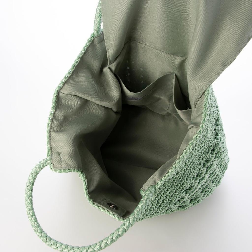 Kashkash Damen Basic Strick-Tragetasche, 10-00-02280, GN