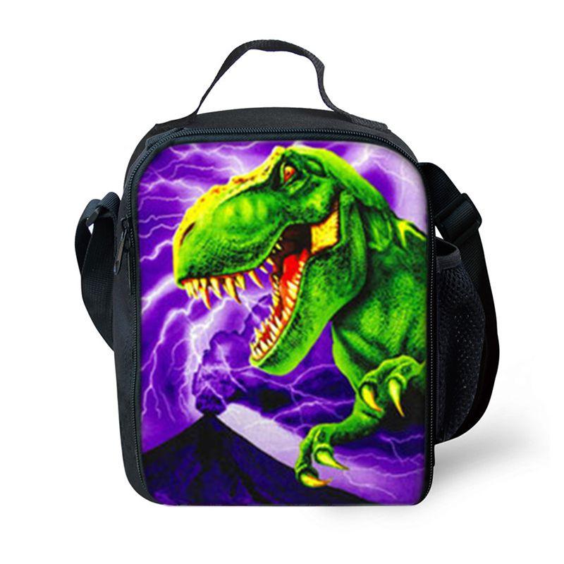 Jurassic World Dinosaur Lunch Bag Insulated Thermal Cooler For Students And Picnics