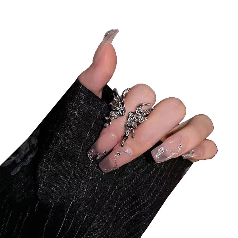 Niche Design Advanced Sense Butterfly-shape Insect Opening Ring Female Student Ins Trend Cold Wind Novel Finger Ring