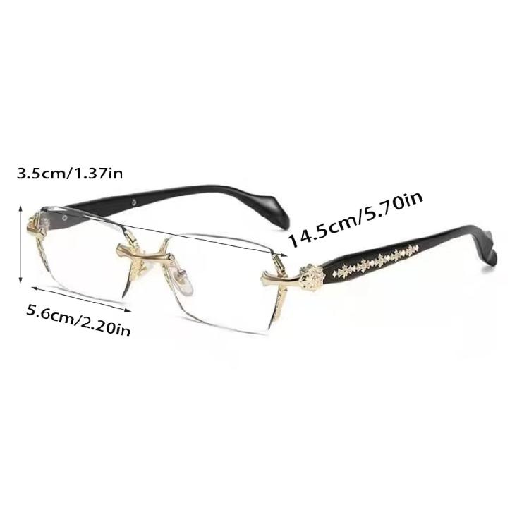 Moda lat 2000 Okulary bez oprawek Plastikowa oprawka Okulary korekcyjne Okulary do pracy i na co dzień Ulepszenie stroju na spotkanie biznesowe