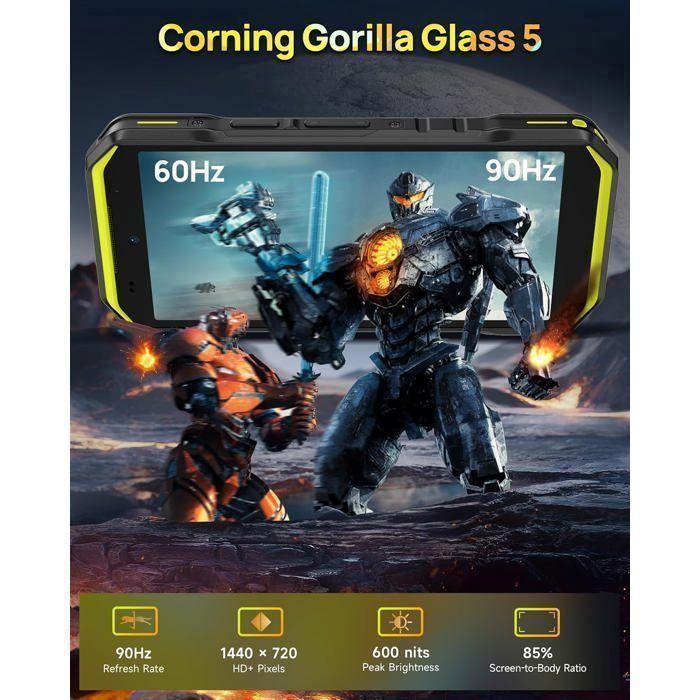 Telephone Portable Incassable Ulefone Armor X32 16Go+128Go 5.65'' Corning Glas Smartphone Robuste Android 14 Dural SIM/NFC Vert