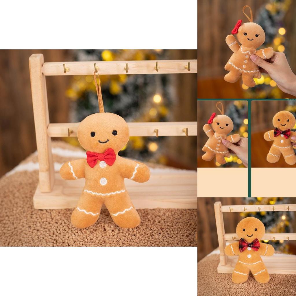 Cozy Gingerbread Man Plush Keychain And Doll For Festive Christmas Cheer And Gifts
