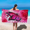 Gradient Starry Sky Beach Towel Microfiber Absorbent Quick Dry Large for Beach Pool Travel Camping Bathroom Galaxy Print Towel
