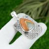 Natural Maligano Jasper Gemstone Pendant 925 Sterling Silver Jewelry For Girls