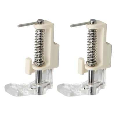 2pcs Free Motion Quilting Foot Stainless Steel Material Spring Design Clear Visibility Free