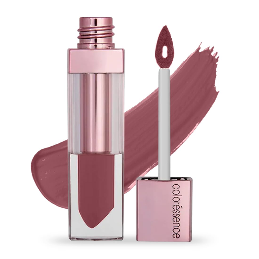 

Coloressence Roseate Oh-My-Kiss Transfer Proof Liquid Lipsticks | Hydrating Matte Effect | Super Pigmented | Quick Dry|Rose Mauve-6ml