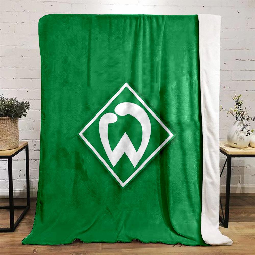Green blanket Set with Logo Designed Flannel blanket for bedroom, living room, sofa, and nap