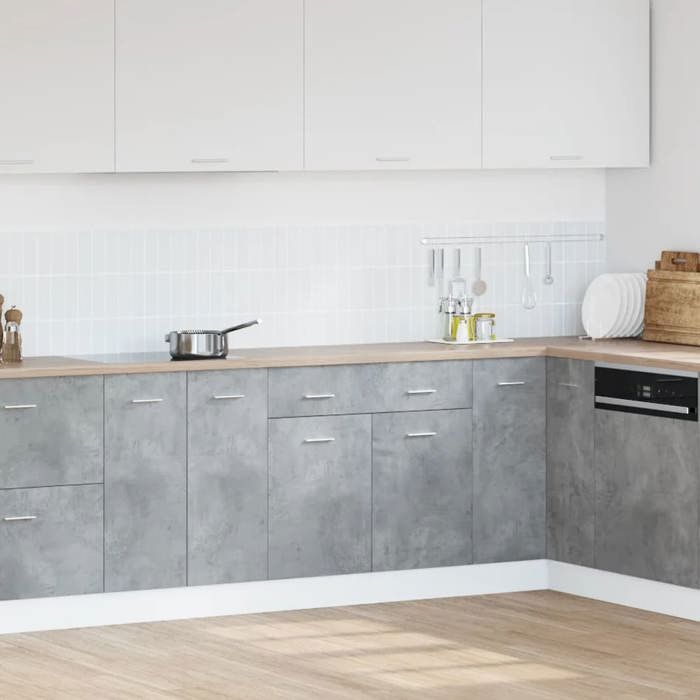 VidaXL Chest of Drawers "Lyon" Concrete Grey 80 X 46 X 81.5 Cm Engineered Wood 856091