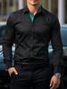 Spring And Autumn Men'S Long Sleeve Shirt