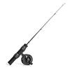 LEO 51cm Canna da Pesca Invernale Canna da Pesca in Fibra di Vetro con Mulinello Portatile Ultra-corta Impugnatura Antiscivolo Attrezzatura da Pesca Attrezzatura per Pescatori