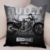 Super Soft Plush Cushion Cover 45x45cm Cartoon Motorcycle Pillowcase Decor Car Printed Pillow Case for Home Sofa Children Room