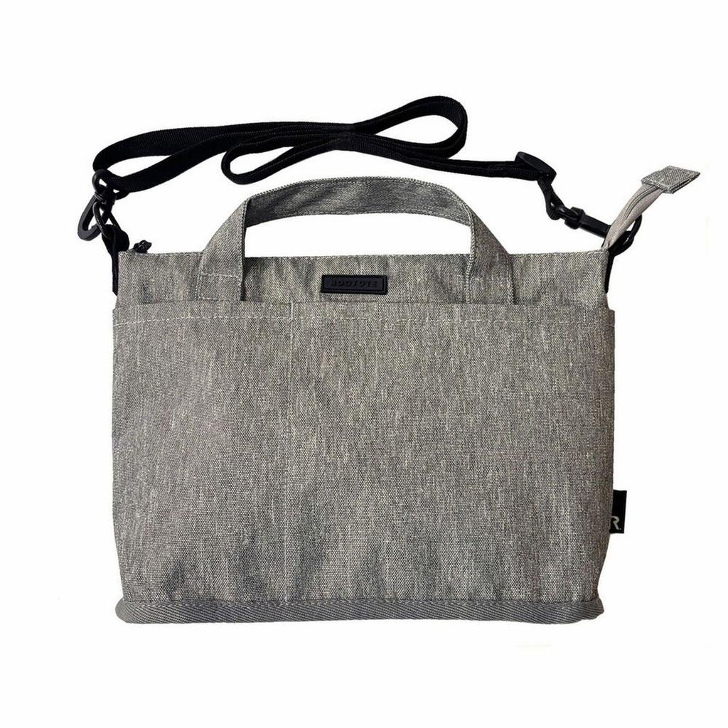 Rootote Women's Tote Bag, Mini Shoulder Bag, Water-Repellent, Lightweight, SN.Baby.Light Water-Repellent-G 3631 (02 Gray)