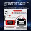 Digital Display Screen Intelligent 12V6A Smart Battery Charger Suitable for Lead Acid Batteries Reverse Protection EU Plug Car/Motorcycle Charger