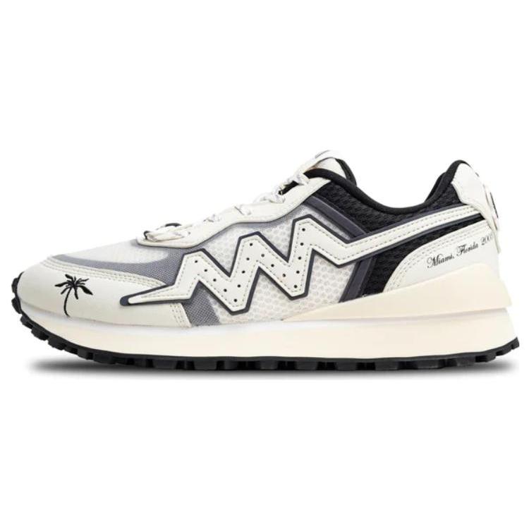 New LiNing Wade 001 Anti Slip Wear Resistant Low Top Casual Shoes Men's Beige Black ABCS017-4