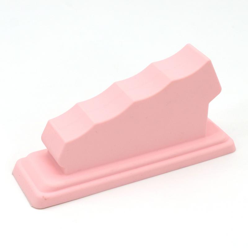 

1 шт. Мягкий силиконовый подставка-поддержка для пальцев для нейл-арта, держатель для отдыха, для гелевого лака, 3D-росписи, нанесения покрытия, салонные аксессуары розовый