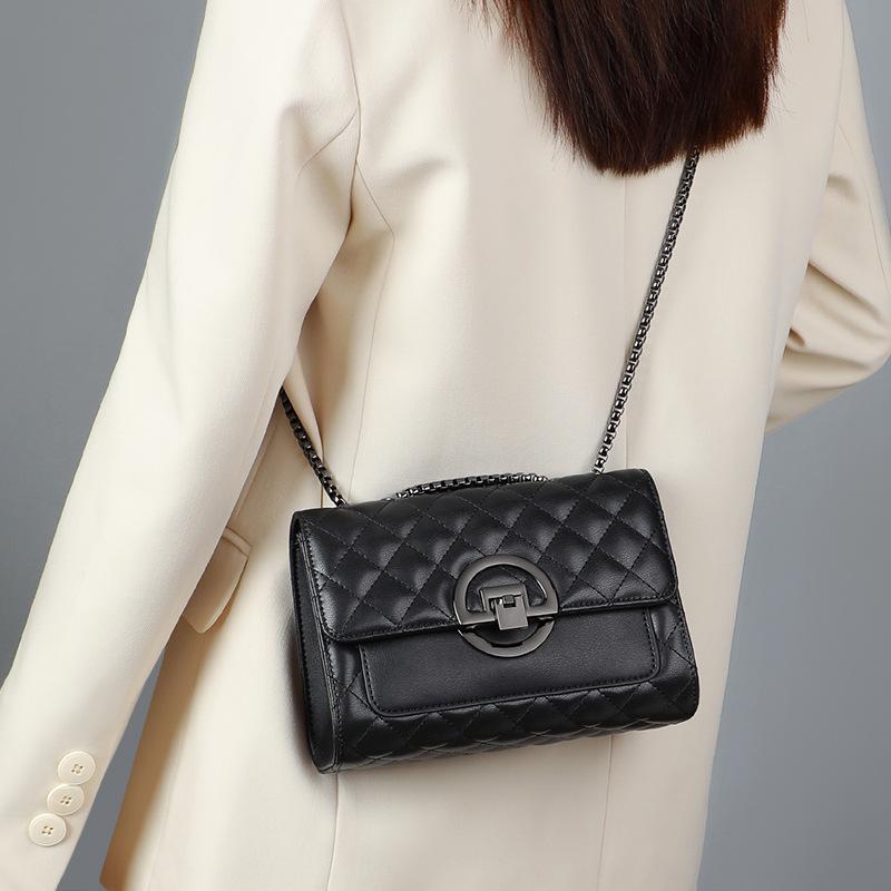 Geantă Crossbody Nouă de Toamnă și Iarnă pentru Femei Textură de Înaltă Calitate Versatilă Geantă Nișă cu Lanț Geantă de Umăr la Modă Geantă Pătrată Mică