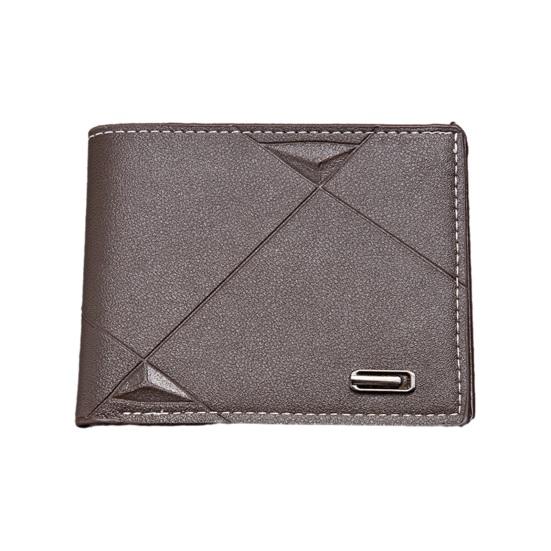 Men Bifold Wallet Slim Faux Leather Card Short Card Wallet Holder Pocket Wallet