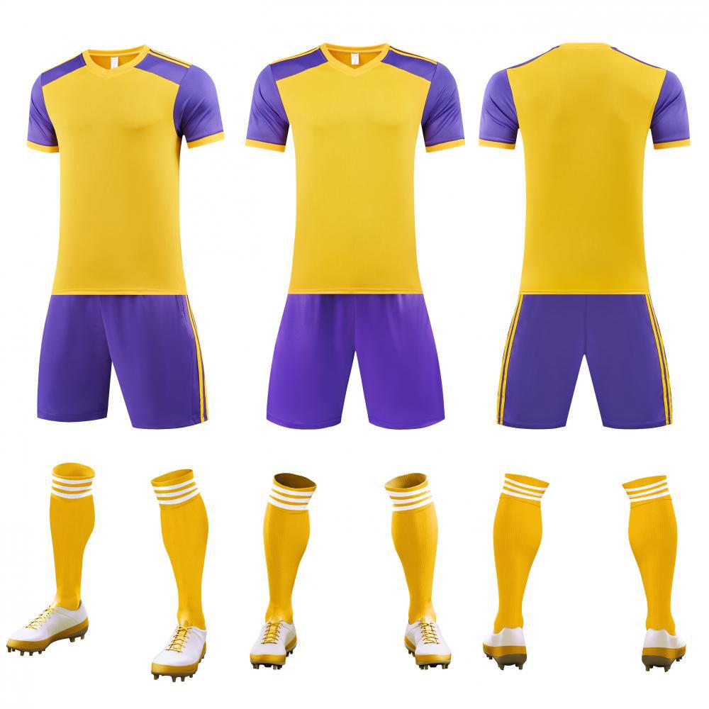 Football Uniform Set Men'S Adult Children'S Competition Training Team Uniform Primary School Student Short-Sleeved Football Sports Jersey Female 618