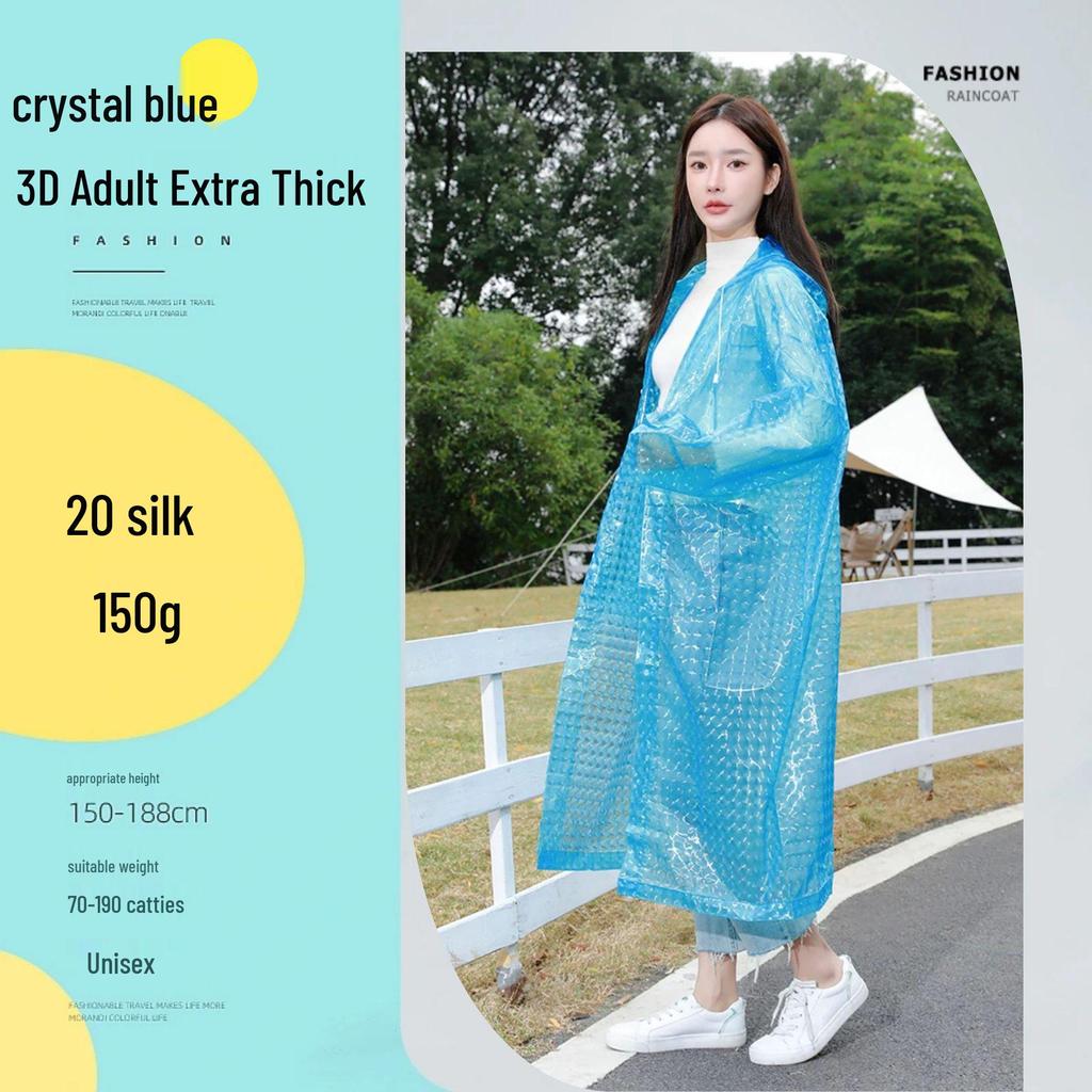 Reusable Full-Length Women's Raincoat for Outdoor Use