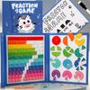 Magnetic Fraction Learning Disk 3rd Grade Primary School Students Equal Division Operation Fraction Demonstrator Book Puzzle Teaching Aids