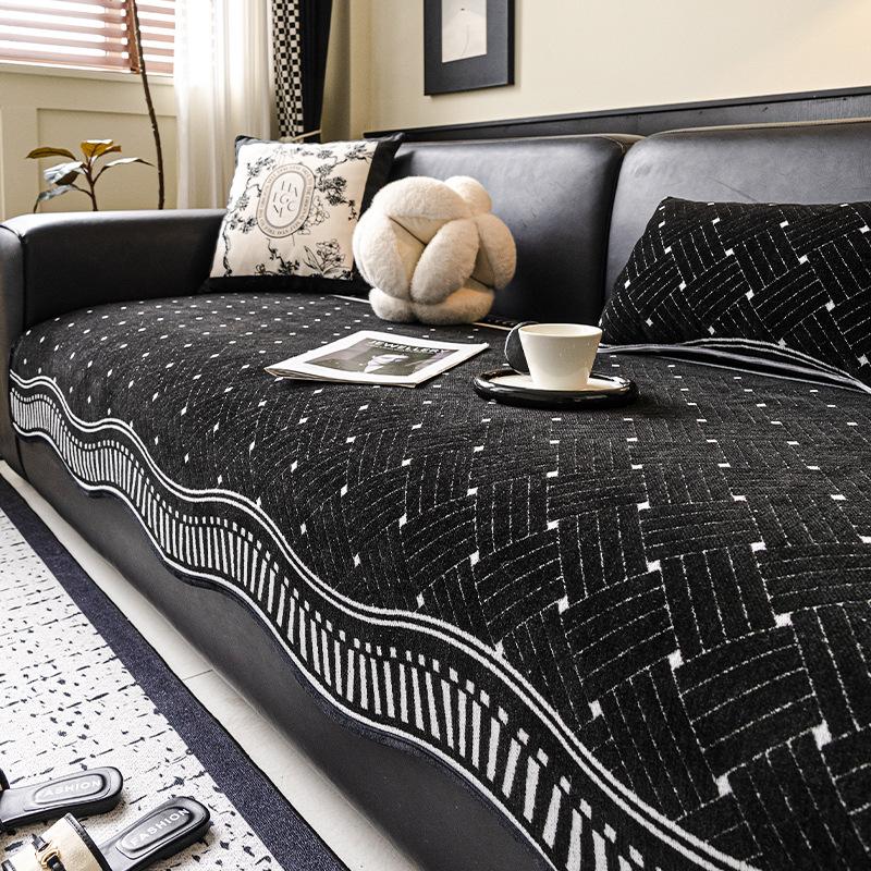 

Light Luxury Sofa Cover, High-End Sense, Universal In All Seasons New Special-Shaped Sofa Cushion, Fixed Non-Slip Sofa Cushion 90*70cm