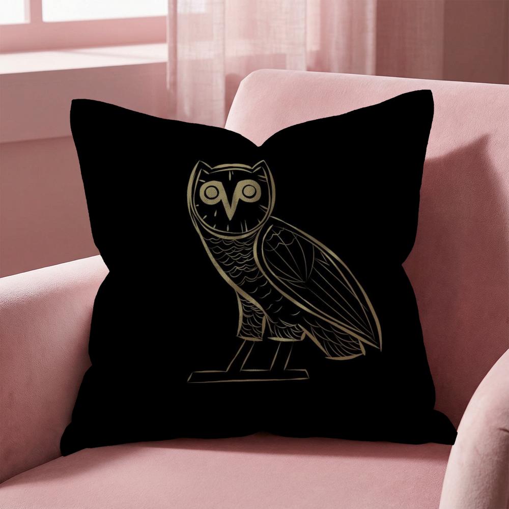 Luxury Drake O-O-OvO O-OWLS Cushion Cover Multi-Scene Pillow Cover for Home & Car - Reversible, Soft & Durable for Daily Use